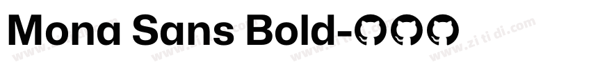 Mona Sans Bold字体转换